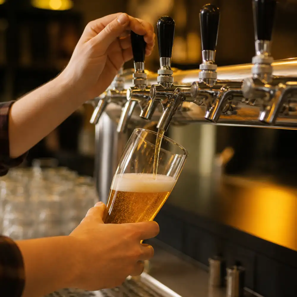 točené pivo anglicky