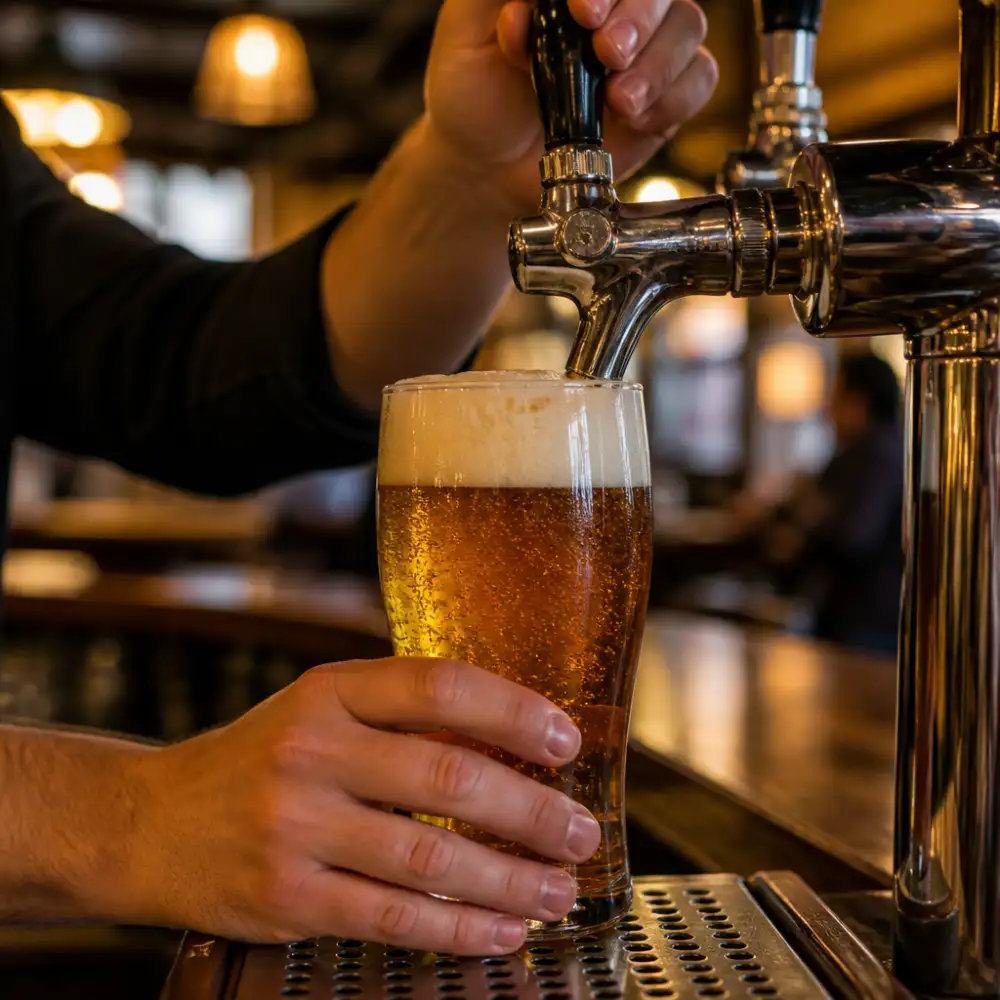 točené pivo anglicky