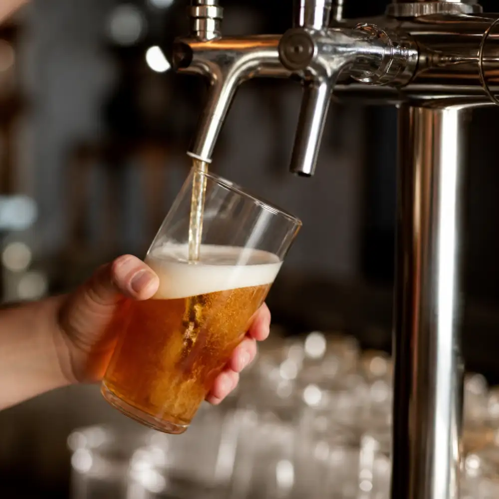 točené pivo anglicky